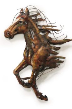 3d metal horse wall art