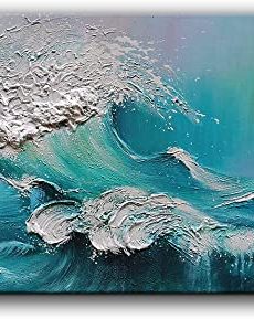 3d ocean wave wall art