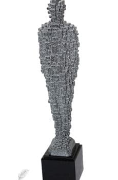 3d trophy abstract Lego shape