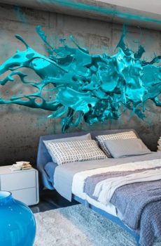 3d splash wall art decor abstract