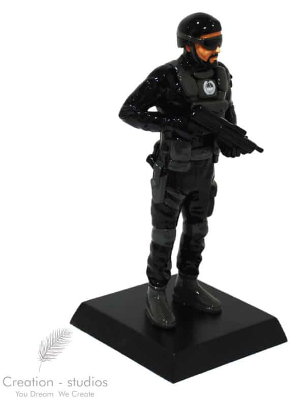 custom 3d print police in live action