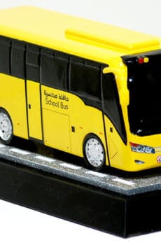 Die cast scale bus model