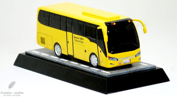 Die cast scale bus model