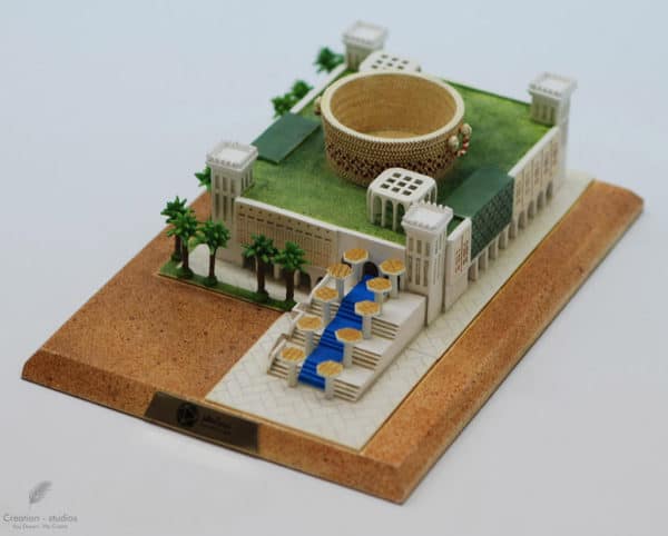 Building scale model in 3d print in resin