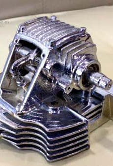 3d print miniature engine part in metal