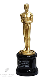 personalized Oscar trophy gold plated