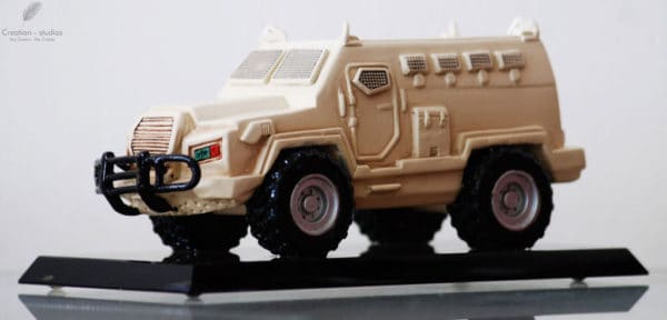 3d print resin army car