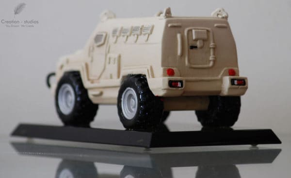 resin model car made from die cast mold