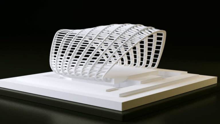 Architecture model in 3d print