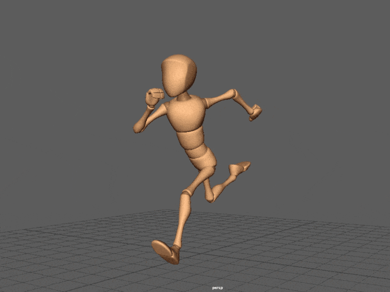 animation of 3d mannequin