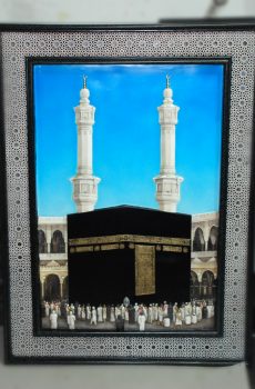 3d painting of Kaaba with frame in Dubai