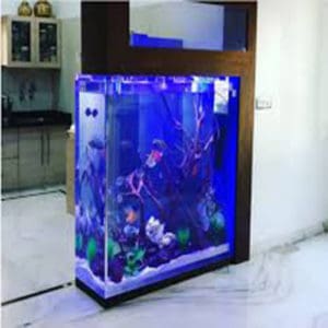 living room acrylic aquarium design