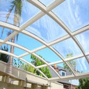 Acrylic canopies for the roof of the office
