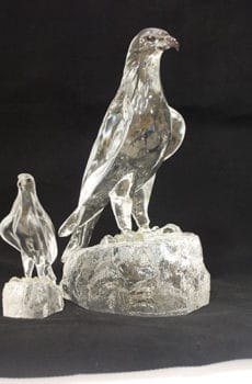 Crystal falcon souvenir sculpture made in Dubai