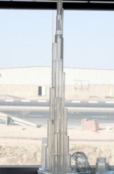 Crystal burj khalifa souvenir model