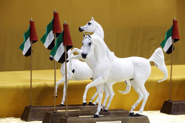 UAE horse racing gift with flag