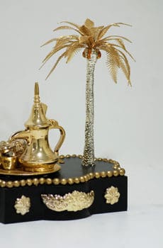 Kuwait date tree and kaawa pot model souvenir