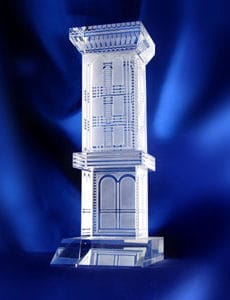 Customized crystal windtower souvenir model of Kuwait