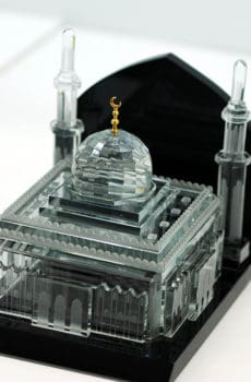 Customized crystal Oman grand mosque souvenir