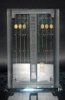 Customized crystal mosque door souvenir