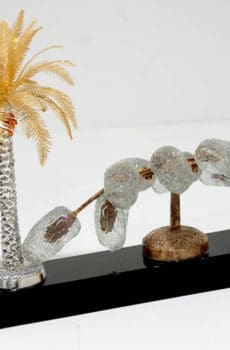 Customized date and palm tree souvenir