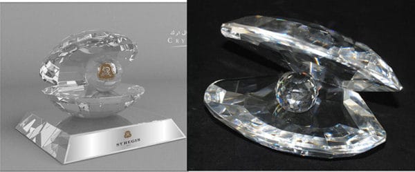 Customized Dubai crystal pearl souvenir model