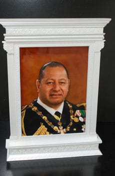 3d painting with frame of Egypt Prime Minister