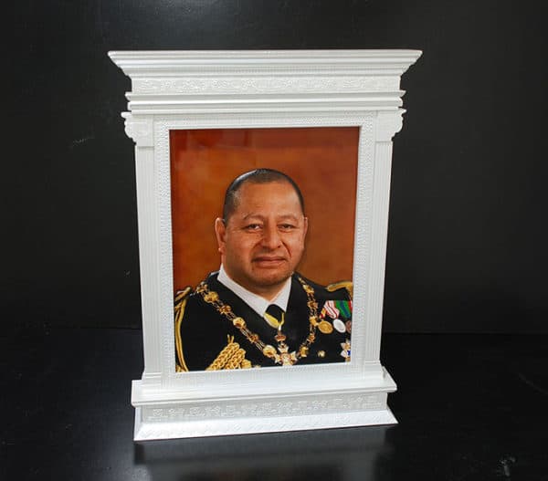 3d painting with frame of Egypt Prime Minister