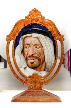 3d painting on glass of Sheikh Rashid in UAE