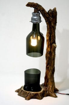 3d lamp post sustainable gift with wooden finish post