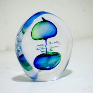 Decorative glass art for table top