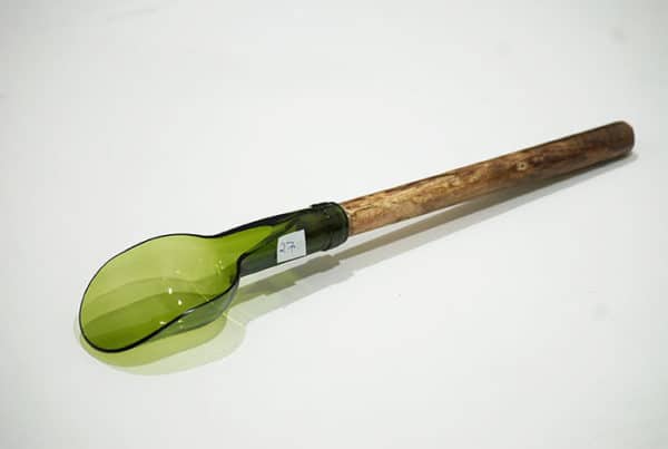 Sustainable glass gift in shape of spoon