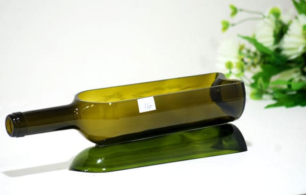 Sustainable gift made from up-cycled glass bottles