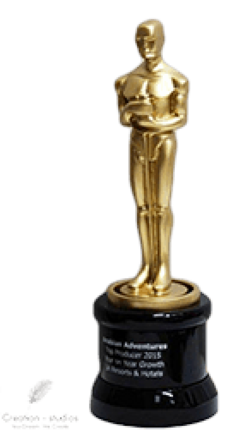 3d print Oscar awards with gold plating