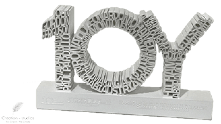 3d print awards with employee names