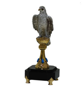 Arabic falcon on base