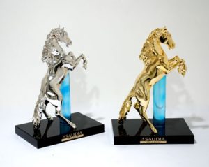 resin horse with plating