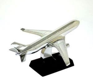 metal plane silver plated