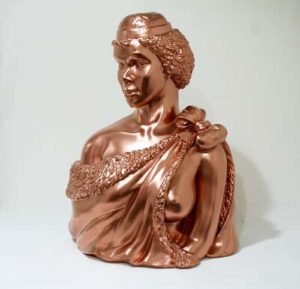 resin sculpture with plating