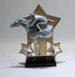 custom Horse resin award made in UAE